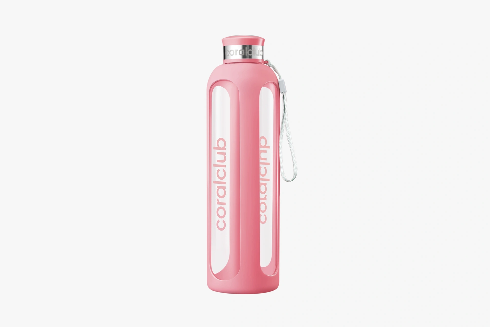 Bottiglia in vetro "ClearWater", rosa
